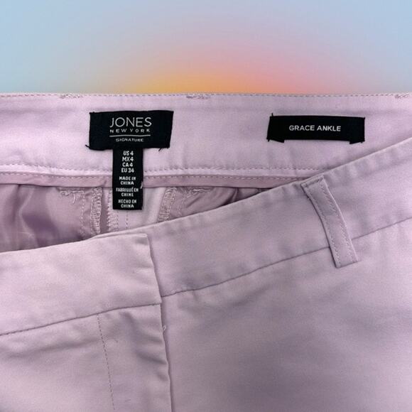 JONES NEW YORK Women’s 4 Light Purple GRACE ANKLE Pant - Picture 3 of 4